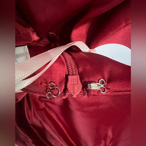 NWT Revolve’s More To Come Blaire Mini Dress Ruched Puff Sleeve Satin Red Sz S - Picture 5 of 9